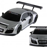 Auto R/C 1:24 op afstand bestuurbare sportieve Audi R8 LMS zilver