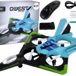 RC-straaljager met gekleurde LED-verlichting – blauw