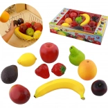 Masterkidz realistisch kunststof fruit voor de kinderkitchen, set van 10 stuks