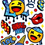 Naplamki Opstrijkbare stickers LOL