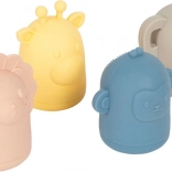 Set siliconen waterspeeltjes voor kinderen small foot (leeuw, olifant, giraffe, aapje)