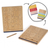 small foot houten schrijfbord Educate – set voor het oefenen van letters en cijfers