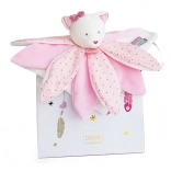 Cadeauset - pluchen knuffel Roze kat 26 cm