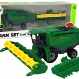 Groene landbouwcombine – zakformaat plastic model