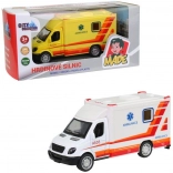 Metalen ambulance met terugtrekmotor 10 cm
