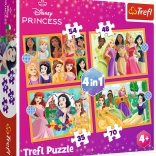 Puzzel 4-in-1 – sprookjesverhalen PRINCESS DISNEY