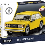 Klassieke auto FSO 125p van bouwsteentjes