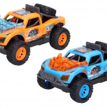 Terreinwagen met opwindmechanisme met licht en geluid 15 cm