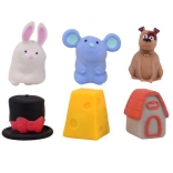 Flip and Change omkeerdiertjes – rubberen verander-speeltjes