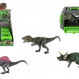 Dinosaurus in draagbare kooi – plastic speelgoed 13 × 9 cm, mix van soorten, doos 12 stuks