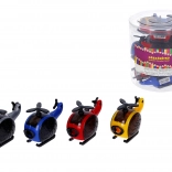 Puntenslijper met opvangbakje in de vorm van een helikopter