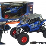 Racende terreinwagen met afstandsbediening 2,4 GHz blauw