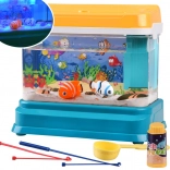 Interactieve verlichte aquariumlamp + magnetische visjes ZA4367