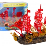 Piratenboot Licht Geluid Wielen Bruin