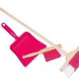 Veegset voor kinderen GOKI 3 stuks paars