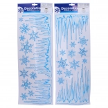 Glitterende kerst raamstickers