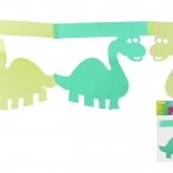 Groene papieren dinosaurus-slinger 3 m