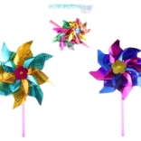 Kleurrijke windmolen – set van 2 stuks