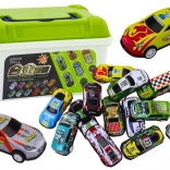 Set van autootjes in een koffer 30 stuks
