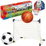 Woopie sportset 2in1: Basketbal en voetbaldoel