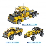 Qman Onbeperkte ideeën – dappere transporteur bouwset met opwindmotor