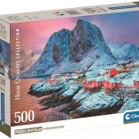 Puzzel Hamnoy-dorp 500 stukjes CLEMENTONI