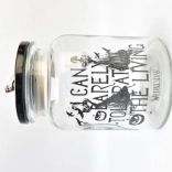 Glazen snoeppot met deksel WEDNESDAY