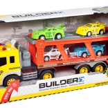 Vrachtwagen – sleepwagen set met autootjes en lichten