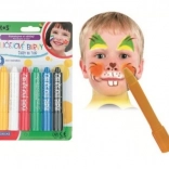 Gezichtskleurpotloden – set van 6 kleuren