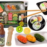 sushiset voor kinderen, speelgoedset 22 stuks