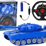 Leuke RC tank Blauw 1:18 27MHz