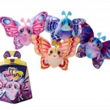 Pluchen vlinder Fluffyfly 12 cm – opblaasbare vleugels, 4 kleuren