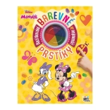 Kleurboek Vingerafdrukken MINNIE met vingerverf 23 × 30 cm