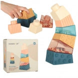 Montessori sensorische toren van bouwblokken