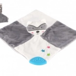 Pluche Wasbeertje Knuffel met Rammelaar 20x20 cm