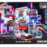 Majorette Japanse tuninggarage met auto