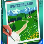 CreArt Jungfrau Region – schilderen op nummer voor kinderen en tieners