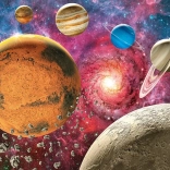 CHERRY PAZZI puzzel ruimte boven de maan horizon – 1000 stukjes