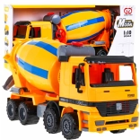 Betonmixer voor kinderen 3+ Realistisch model 1:10 + bewegende onderdelen + draaibare trommel