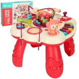 Interactieve educatieve speeltafel met piano en drums roze Bibi-inn