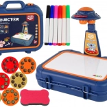 Kindertekenprojector in koffertje – blauw