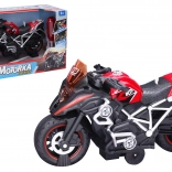 Rode schroefbare motor met effecten