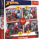 Puzzel 4in1 Heroïsche Spider-Man