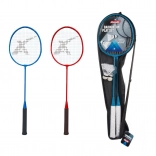 set badmintonrackets en shuttles in etui