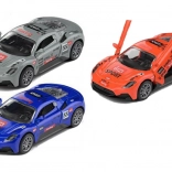 Metalen raceauto met terugtrekmechanisme