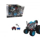 RC stuntauto zwart met vijf wielen