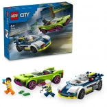 Lego City politieachtervolging met muscle car 60415