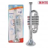 Trompet met metallic glans met vier kleppen