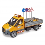 Bruder wegonderhoudsvoertuig Mercedes‑Benz Sprinter met figuur en accessoires