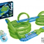 lichtgevende racebaan voor in het donker, 83 onderdelen